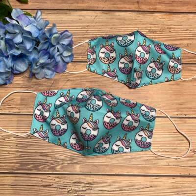 Mommy and Me Unicorn Face Mouth Mask