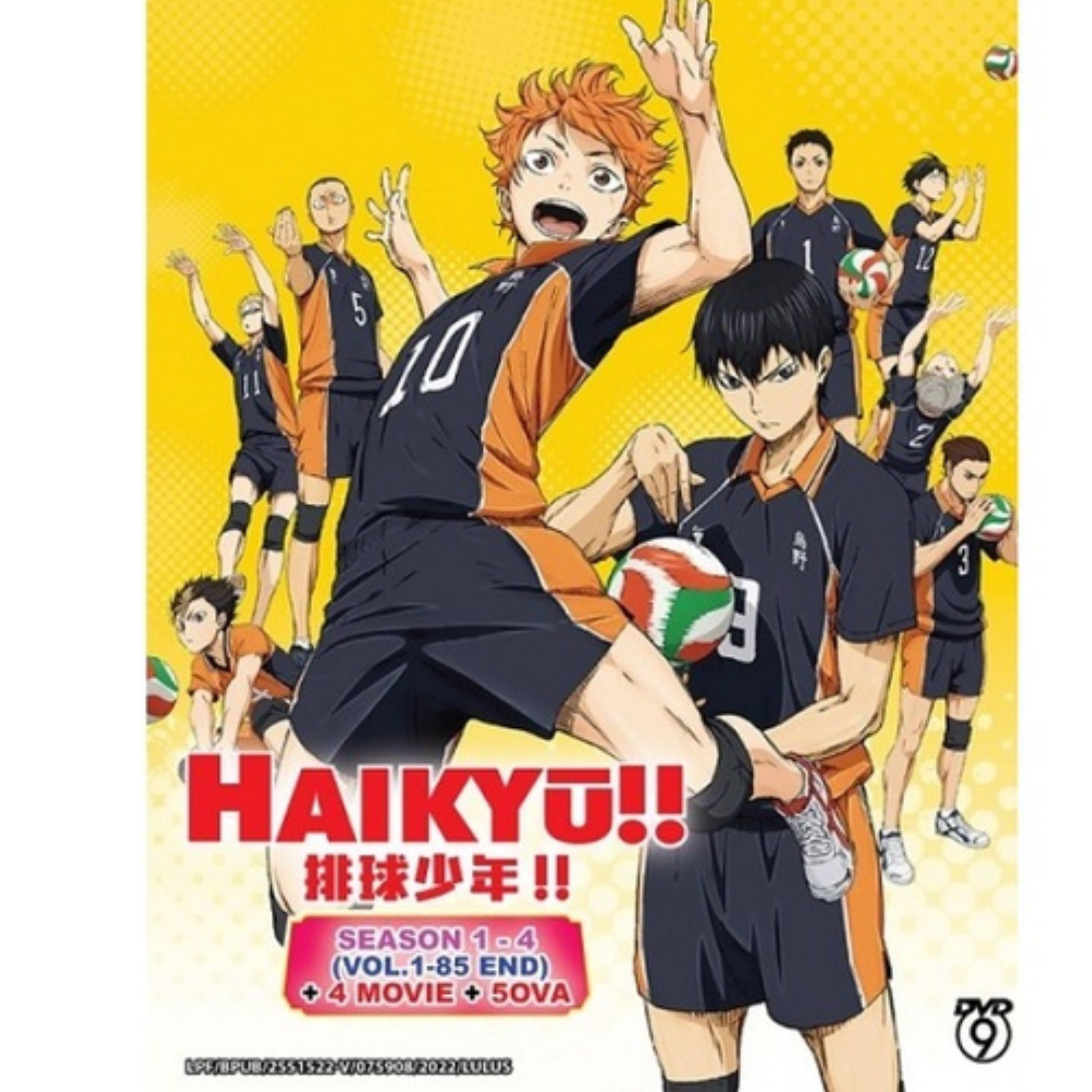 Anime DVD Haikyuu!! Haikyu!! Season 1-4 + 4 Movies COMPLETE All