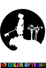 Vinyl Decal Truck Car Sticker Laptop - Kingdom Hearts Sora Keyblades Moon