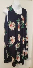 Umgee  deep navy blue Full  Sun Dress Size 1XL.   New