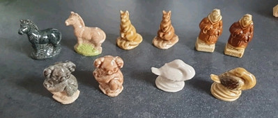 Vintage Wade Whimsies - Restposten 10 - 5 x 2 Figuren verschiedene Farben 