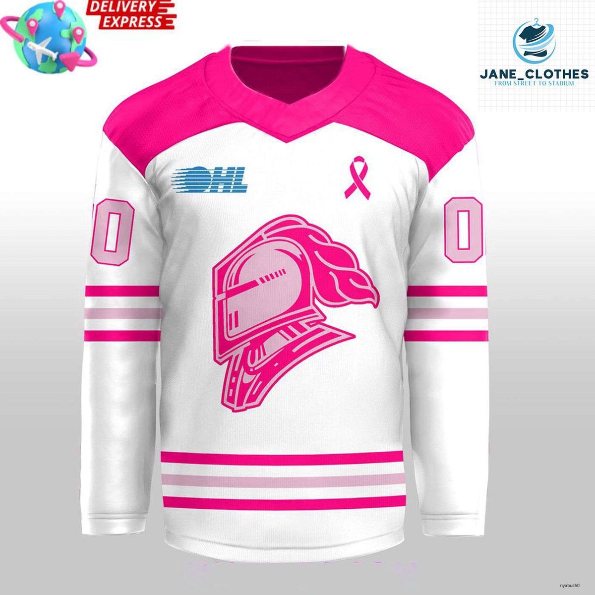 Personalized London Knights Pink In The Rink 2025 Hockey Shirt All Printed