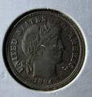 1894 P Barber Dime Silver 10c VF Very Fine Almost XF Key Date