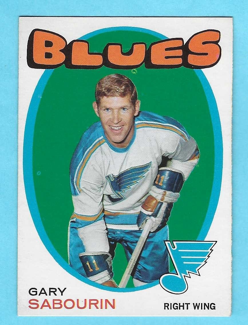1971-72 OPC 13 Gary Sabourin St Louis Blues! NM-MT!  *SET BREAK*