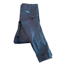 Puma NWT XS Junior Blue Tight Fit High Waist Running Training Leggins 2082D