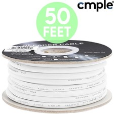 50 FT Feet 2 Conductor Speaker Wire True 12 GA Gauge AWG Cable Car Home Audio