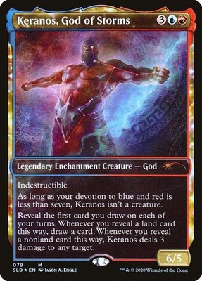 MTG - Foil - Keranos, God of Storms - Secret Lair Drop Series - Pack Fresh/NM