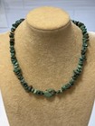 Vintage Native American Turquoise Nugget Necklace 46 Grams Sterling Clasp 18” — photo 1