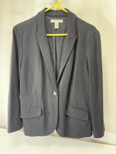 Chico's Black Blazer Size 2 with Stretch Fabric 261D