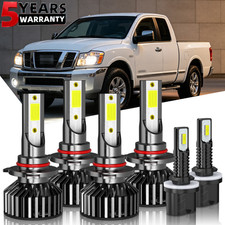 For GMC Sierra 1500 1999-2002 Combo 6x 6000K LED Headlights 880 Fog Bulbs Kit