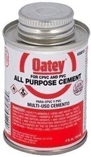 Oatey Homax All Purpose 30818 Clear Cement For CPVC  PVC, 4 Fluid Ounce