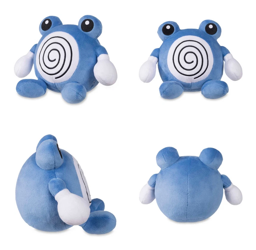 🖤💧POLIWHIRL - POKÉMON DOLLS PLUSH - 7 ¾ INCHES 🔥POKÉ CUTIES NINTENDO SWITCH 2