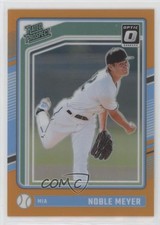 2024 Panini Donruss Optic Rated Prospects Orange Prizm /199 Noble Meyer #174 rs2