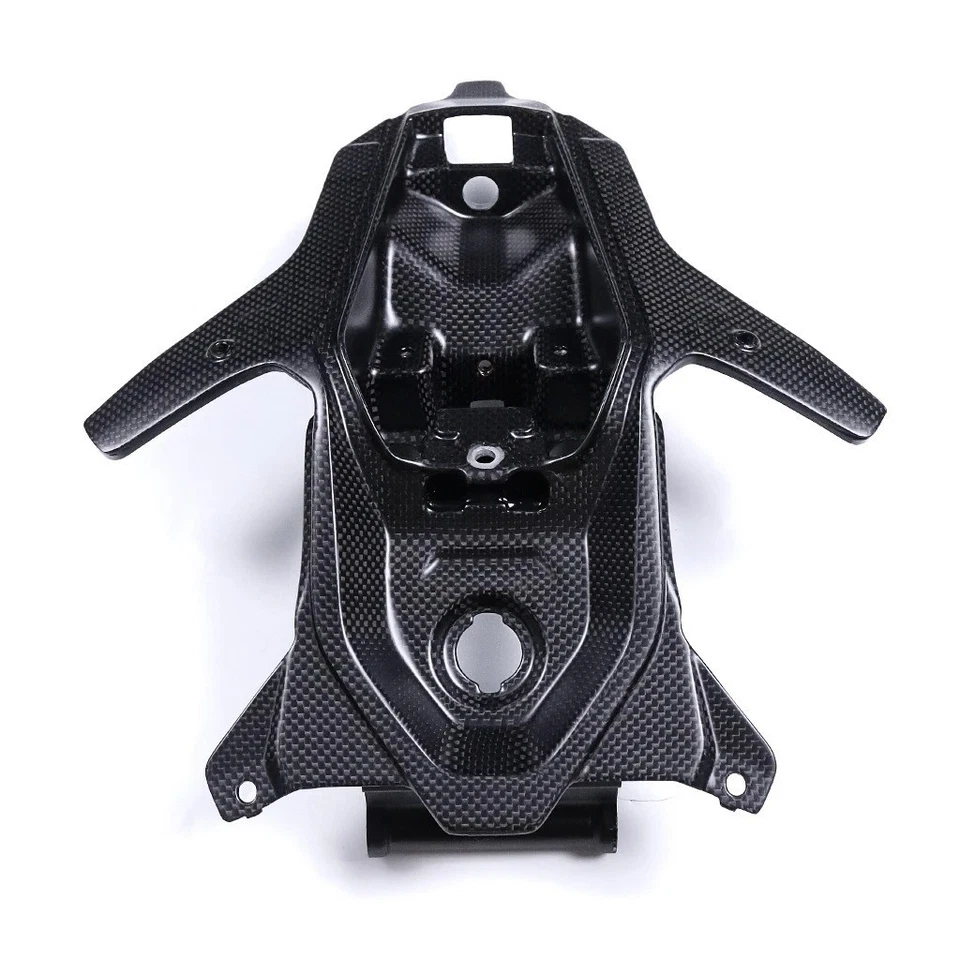 100% Carbon Fiber Rear Seat Tail Key Cover Kit For Ducati Panigale V4 V4S 2025+ - Image 3 of 4