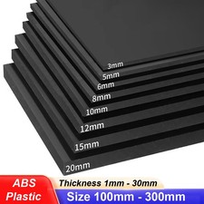 Black ABS Plastic Sheet Plastic Plate Board DIY Project Model Thickess 1mm-30mm