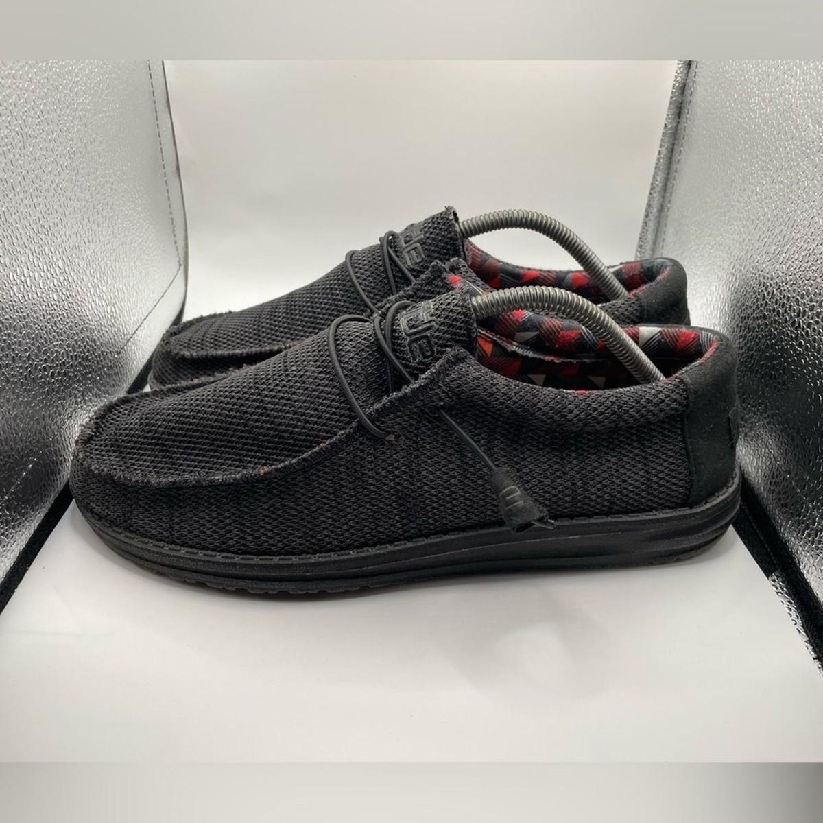 Hey Dude Wendy Sox Jet Black mens loafers size 10 | eBay display picture 1