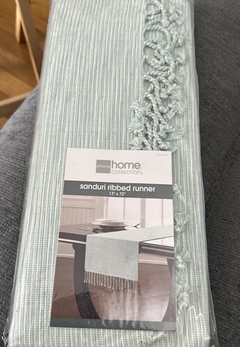 Jcp Home Jadeite (Aqua) Table Runner 13x72 New With Tags