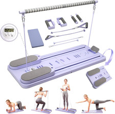 Foldable Pilates Reformer Board - Portable All-in-One Home Workout Equipment