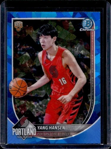2025 Bowman Sapphire Yang Hansen Chrome RC Rookie #BCV-16 Trail Blazers
