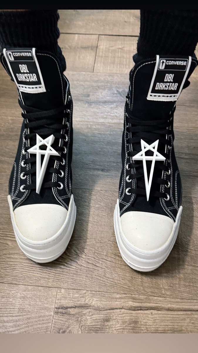 New Rick Owens Converse Chuck 70 High DRKSHDW DBL DRKSTAR 3D