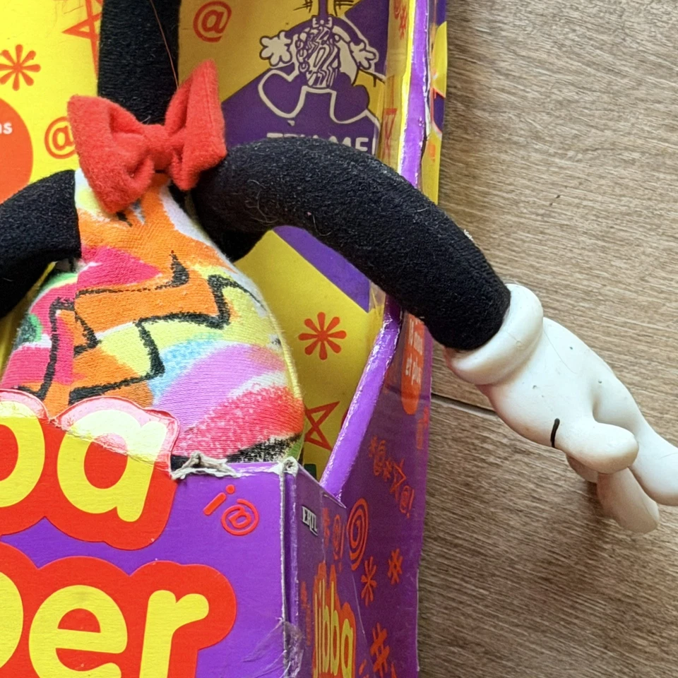 全新 复古 ERTL Jibba Jabba 12 英寸 噪音制造者 玩具 娃娃 红色莫霍克 1994 - 粗盒 — 第 4/4 张图片