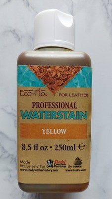 Tandy Leather Eco-Flo Leather Dye Professional Waterstain Yellow 2800-10
