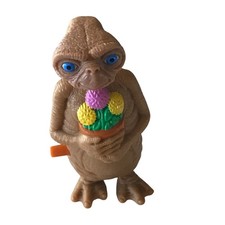 Vintage ET Extra Terrestrial Wind Up Toy Universal Studios Flower Pot Figure