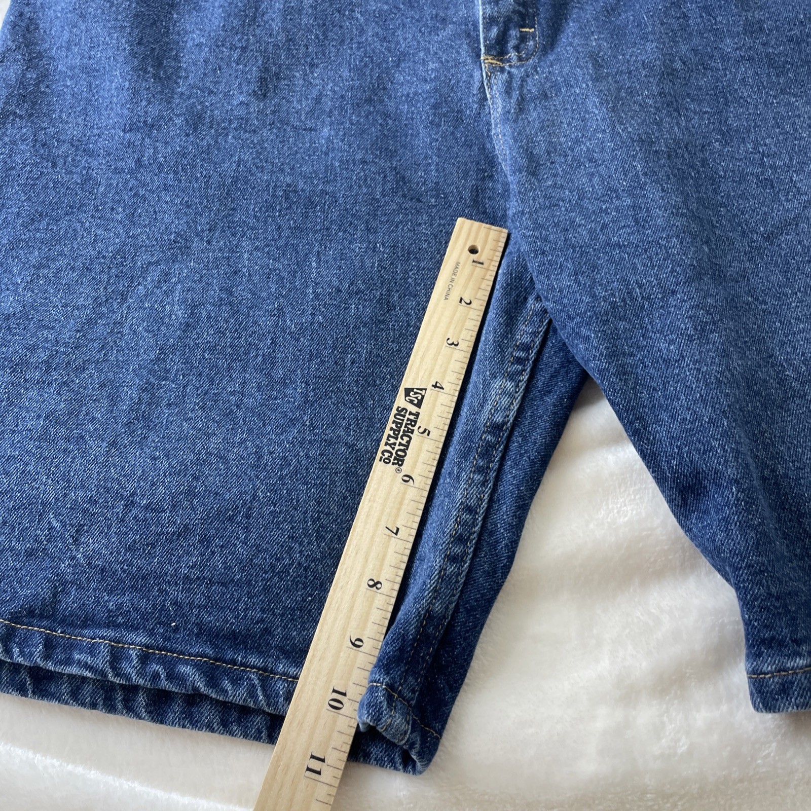 WRANGLER Denim Shorts Men's 46 Big & Tall Five Star Premium Relaxed Fit Stretch image 9