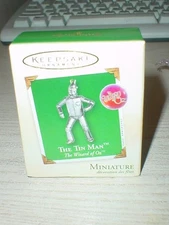 HALLMARK THE TIN MAN 2002 WIZARD OF OZ MINIATURE CHRISTMAS KEEPSAKE ORNAMENTS