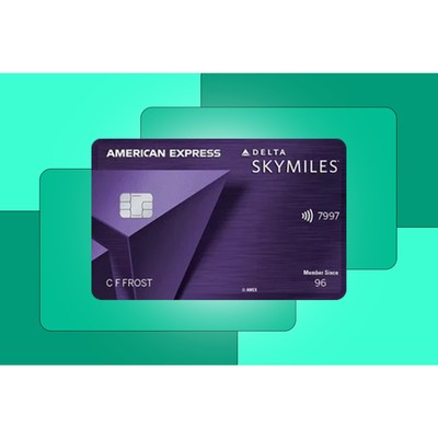 DELTA Airlines Skymiles Amex Reserve Purple American Express BUSINESS Card  exprd | eBay