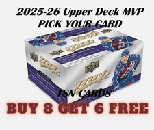 2025-26 Upper Deck MVP NHL Hockey Base Singles (Pick Your Cards)