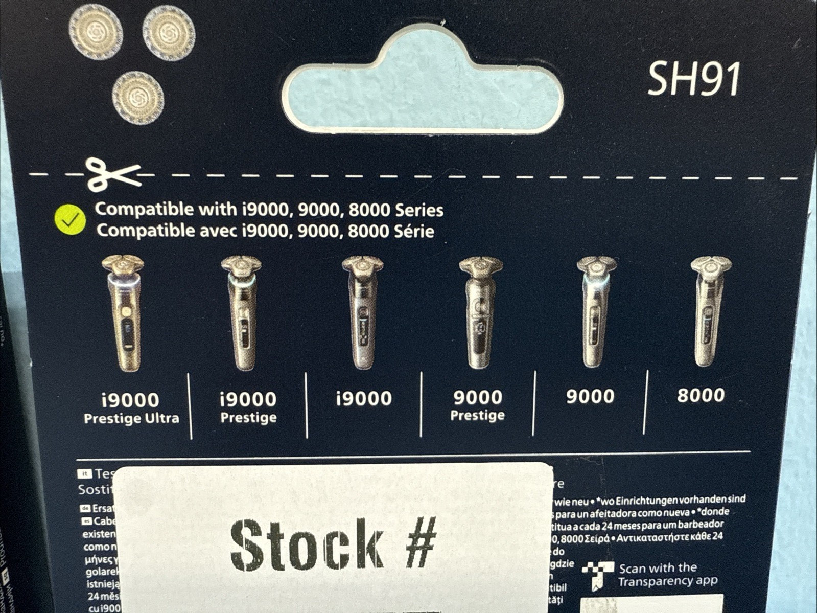 Philips SH91 Replacement Heads For series i9000 9000 8000 shavers Lot Of 2