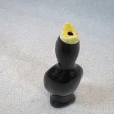 Vintage 4" PIE BIRD Blackbird Pottery Ceramic Vent Funnel