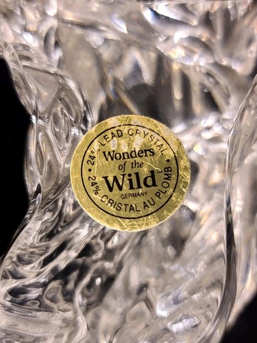 Wonders Of The Wild 24% Lead Crystal Panther Germany - Picture 6 of 8