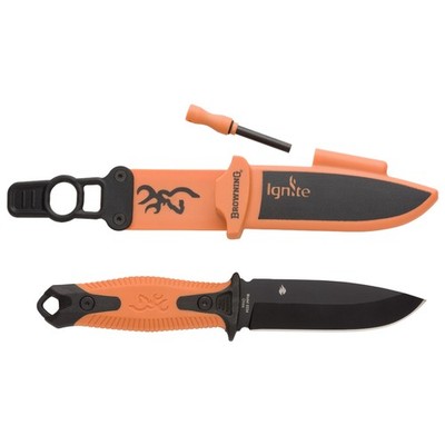 Browning Jagdmesser Outdoormesser Campingmesser Ignite 2 mit Feuerstein