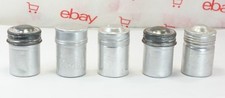 Vintage Metal 35mm Film Canisters Set of 5 Empty Storage Containers