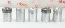 Vintage Metal 35mm Film Canisters Set of 5 Empty Storage Containers