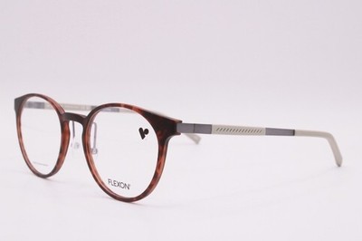 NEW FLEXON EP8006 246 HAVANA GRAY BLACK AUTHENTIC FRAMES EYEGLASSES 50-20 K1