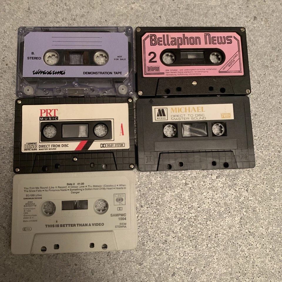 5x Alte demo promo muster Tapes MC sample - ungegeprüft - Bild 2 von 3