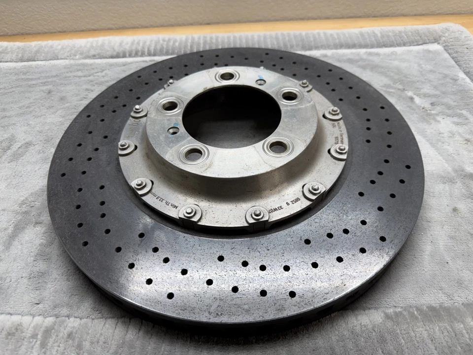 Par de rotores de freno delanteros diestro derecho derecho turbo GT3 GT2 Porsche 911 997 PCCB cerámica carbono Foto 4 de 4