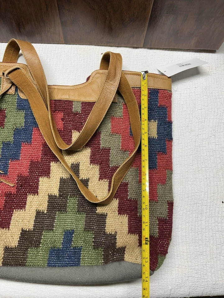 SCULLY TEJIDO SUROESTE MULTICOLOR LANA TOTE Foto 3 de 4