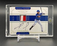 NOMAR MAZARA - 2017 National Treasures MATERIAL INK PATCH AUTO #d 06/10
