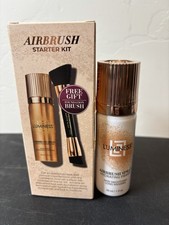 LUMINESS AIRBRUSH SPRAY SILK FOUNDATION MAKEUP STARTER KIT MEDIUM WARM NEW