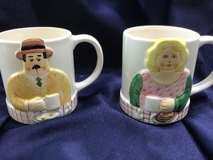 SIGMA TASTESETTER mug set ‘LES ARTISANS’ NEVER USED! tags EXCELLENT! TOWLE CO