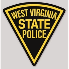 4 Inch Non-Reflective West Virginia State Police Logo Static Cling Window Decal