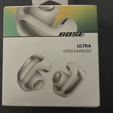  New Bose Ultra Open Earbuds Bluetooth Headphones White Double Earpiece