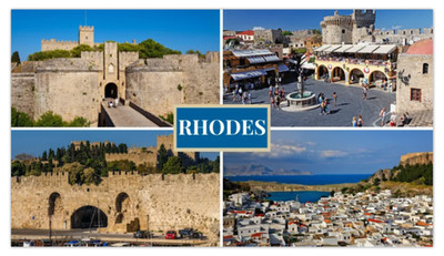 Rhodos Griechenland Kühlschrankmagnet Souvenir Geschenk Altstadt Burg Insel Reise
