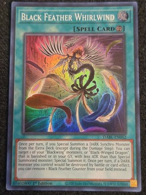 1x (NM) Black Feather Whirlwind - DABL-EN052 - Super Rare - 1st Edition  YuGiOh
