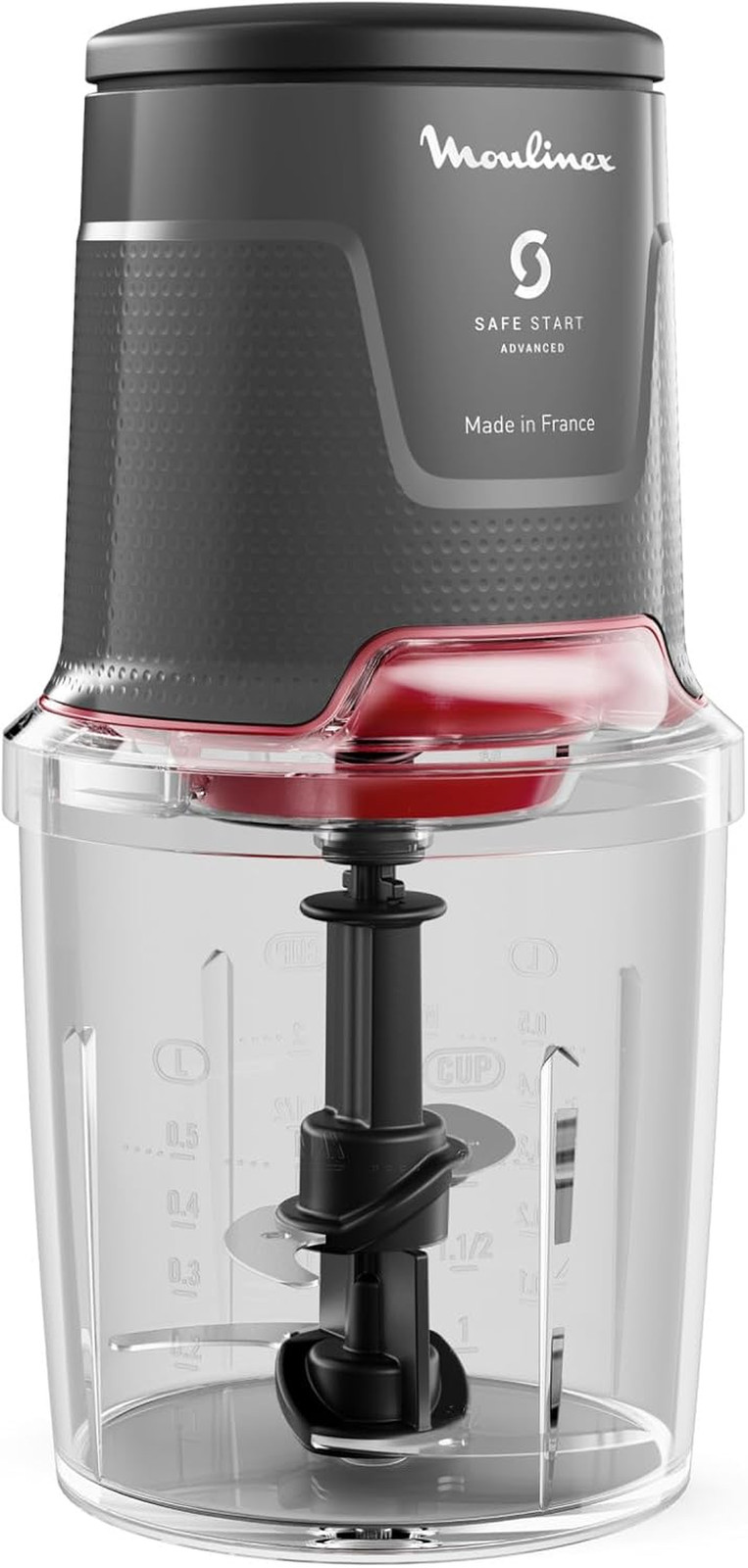 Tritatutto Elettrico Potente 600W Easy Press con 4 Lame in Acciaio