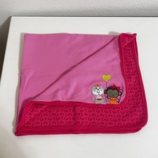 Carter's Just One You Monkey Pink Hearts Gray Cat Cupcake Baby Receiving Blanket
